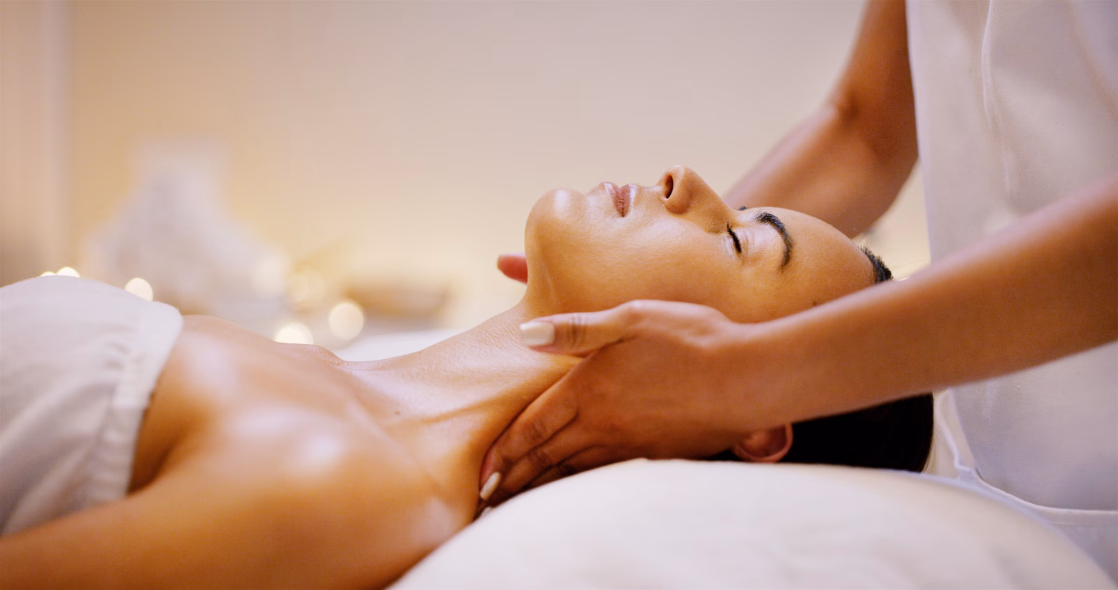 Entspannende Massage für Wohlbefinden