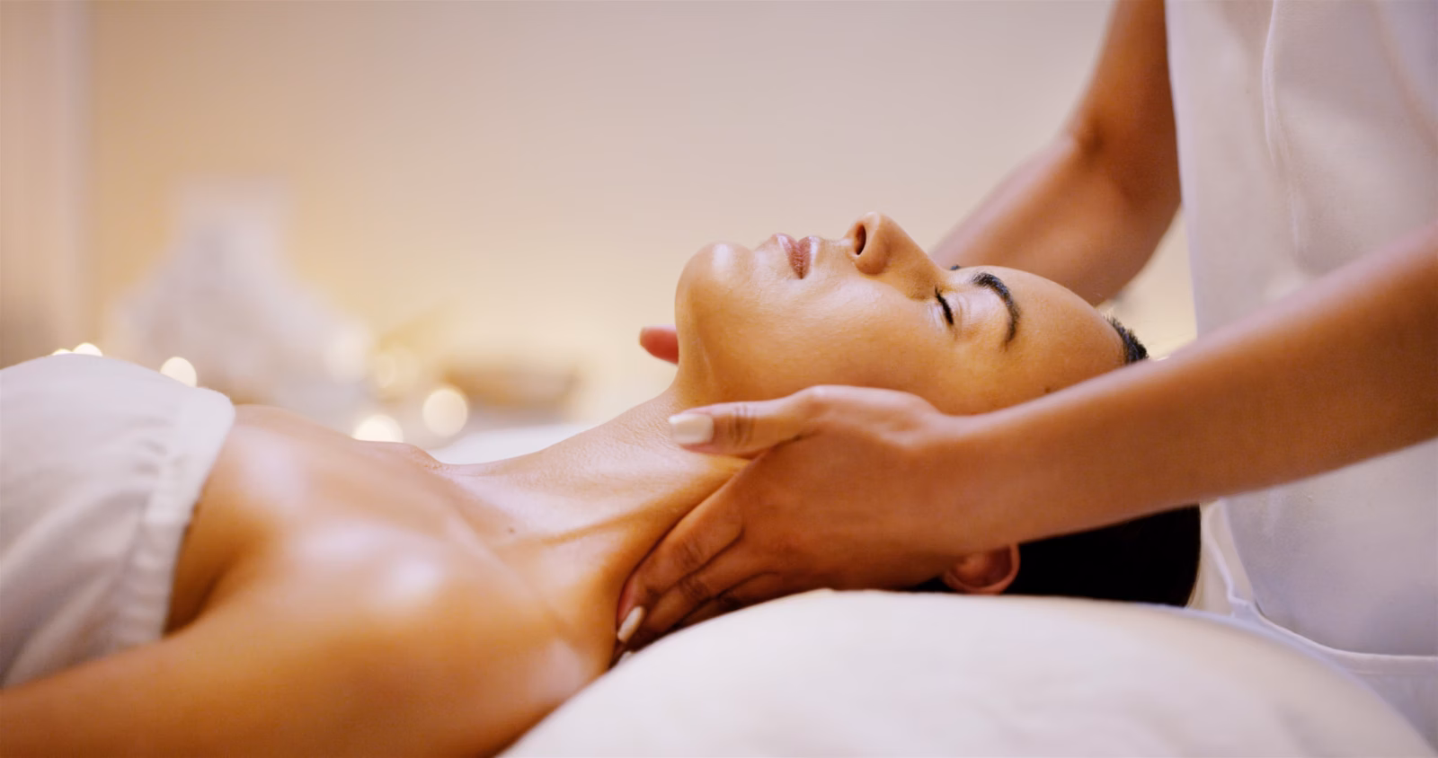 Entspannende Massage für Wohlbefinden